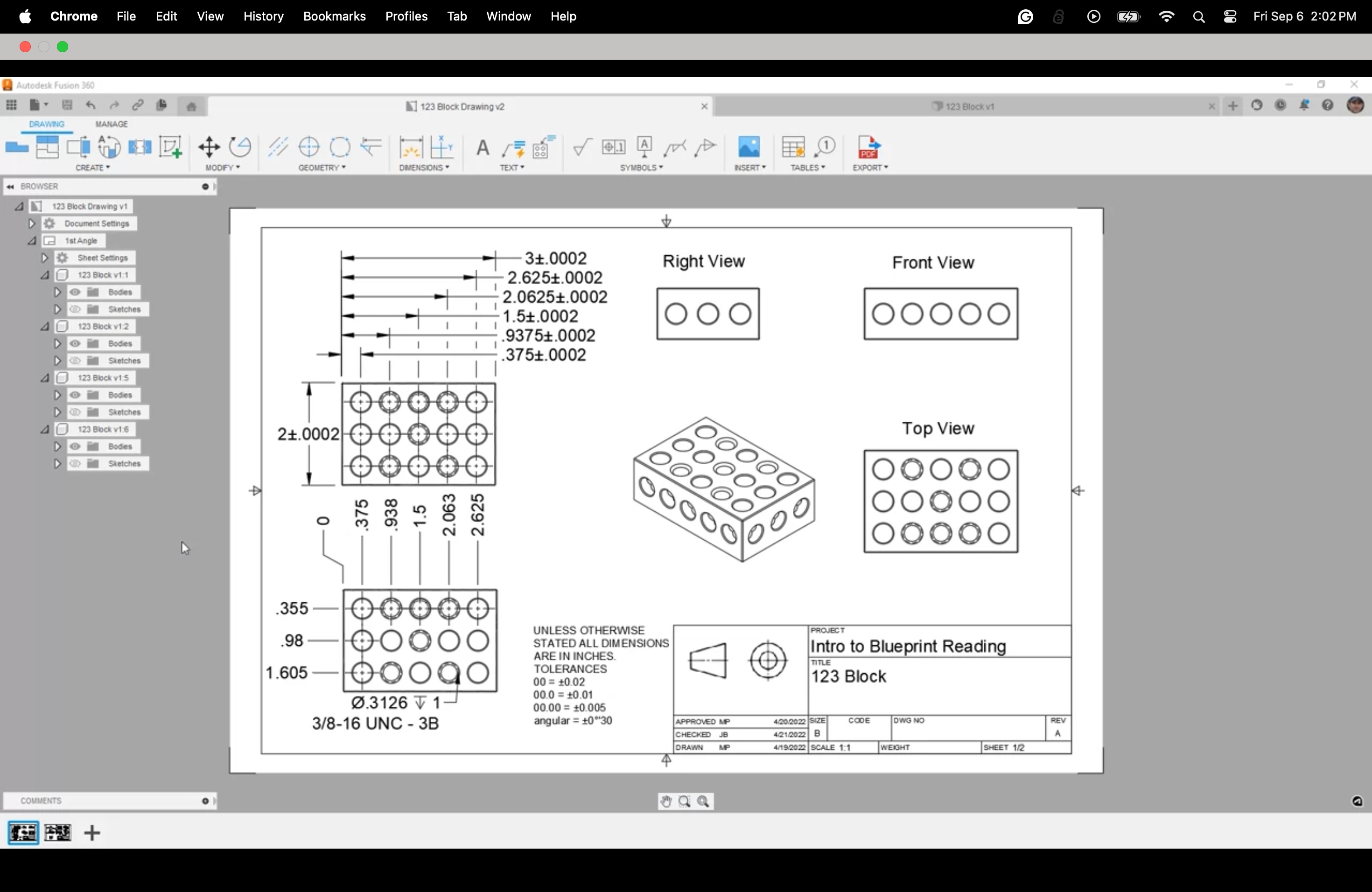 A screen in Autodesk Fusion shows a CNC machining blueprint.